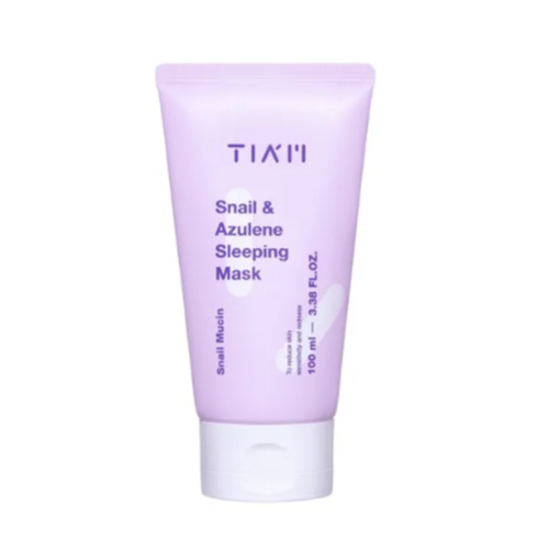 TIAM Маска ночная с муцином улитки и азуленом - Snail & Azulene Sleeping Mask, 100мл