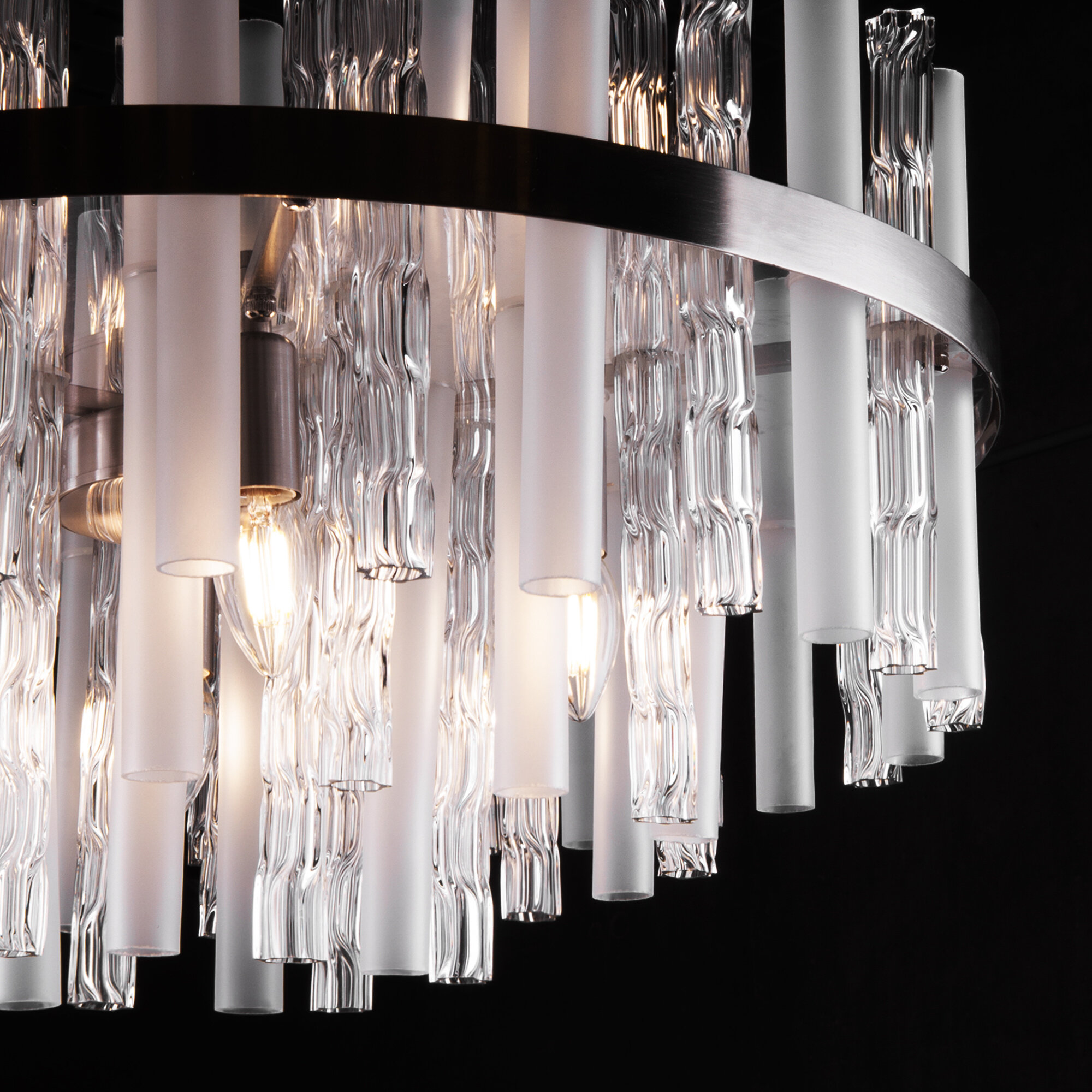 Умная потолочная люстра Bogate's 367/9 Smart Hollis никель E14 Minimir Home - фото №6