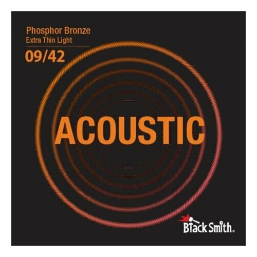 Струны для акустической гитары BlackSmith Phosphor Bronze Extra Thin Light 9/42
