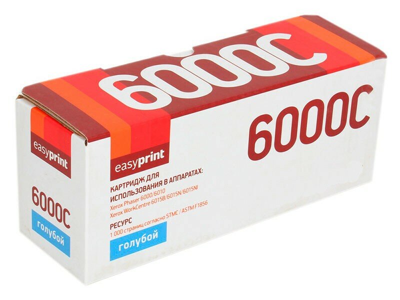 Тонер-картридж EasyPrint LX-6000C Cyan - фото №7
