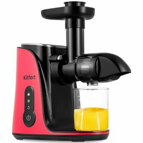 Соковыжималка Kitfort КТ-1141-1 шнековая чёрно-малиновая 948100₽