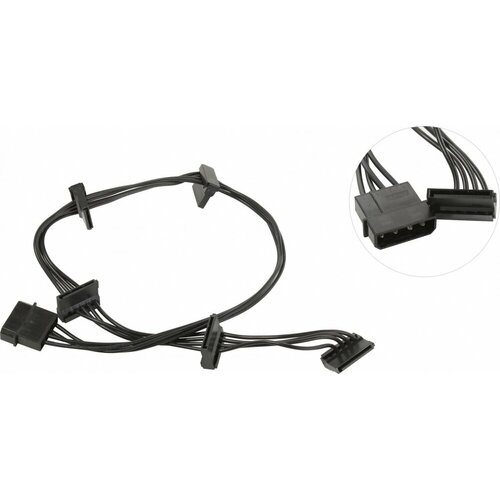 Разветвитель питания SATA 1molex to 5SATA F, 55 см переходник питания для видеокарт c578 1sata m 1big