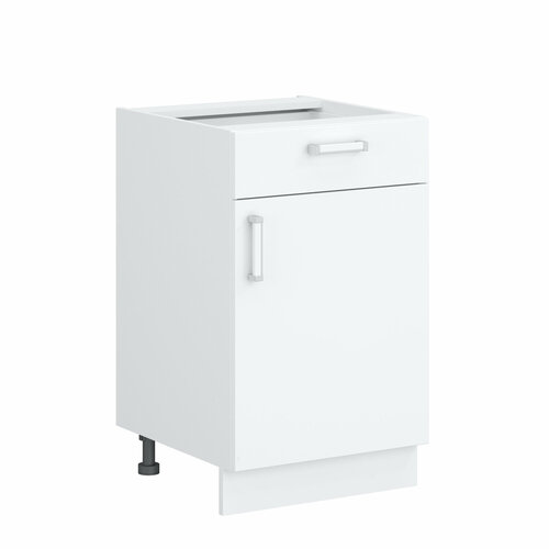 Кухонный модуль 11 без столешницы шкаф нижний напольный с ящиком ЛДСП 50х52х82см белый 5190₽