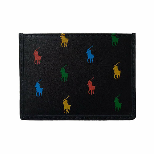 Картхолдер Polo Ralph Lauren фактура матовая гладкая черный 9950₽