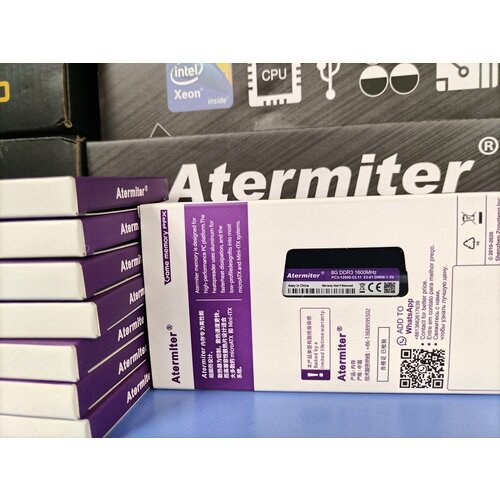 Оперативная память Atermiter DDR3 16GB 1866MHz 2х8GB 2330₽