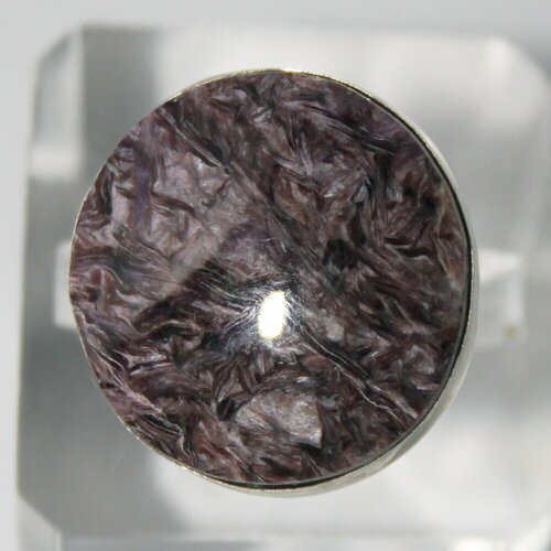 Кольцо True Stones, чароит, размер 19, фиолетовый