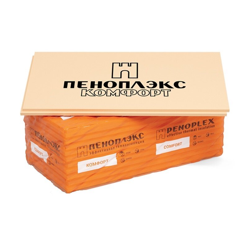 фото Пенополистирол экструдированный Пеноплэкс Комфорт 1185х585х30 мм, 13 шт