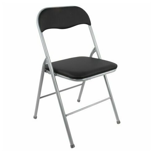 Стул складной BRABIX Golf CF-007 серебристый каркас кожзам чёрный 532891 2857₽