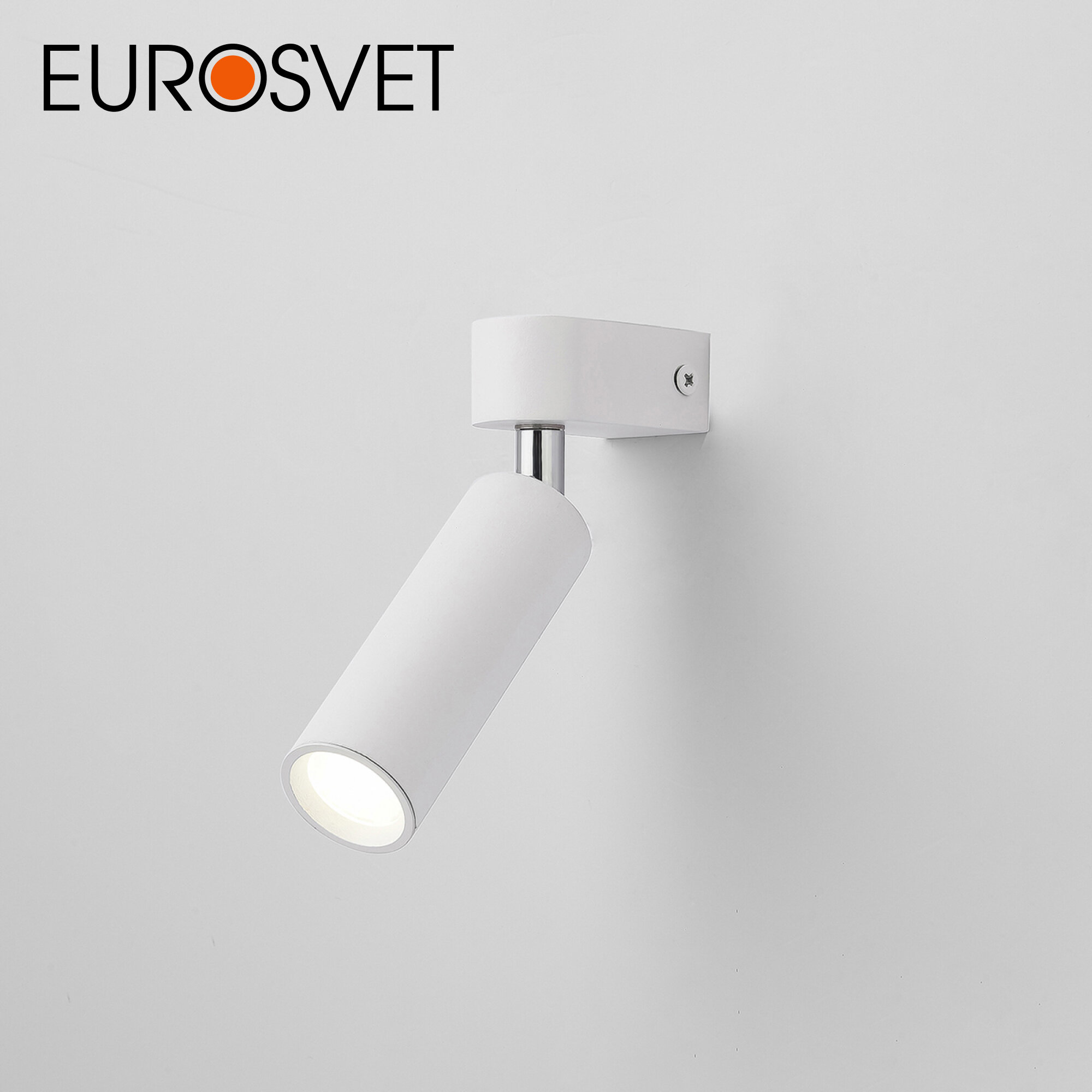 Спот / Настенный светодиодный светильник с поворотным плафоном Eurosvet Pitch 20143/1 LED, 3 Вт, 4200 К, цвет белый, IP20