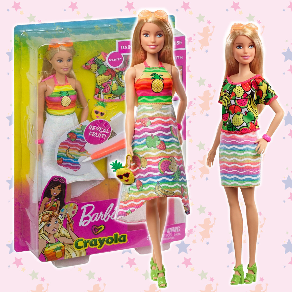 Кукла Barbie Крайола Радужный фруктовый сюрприз