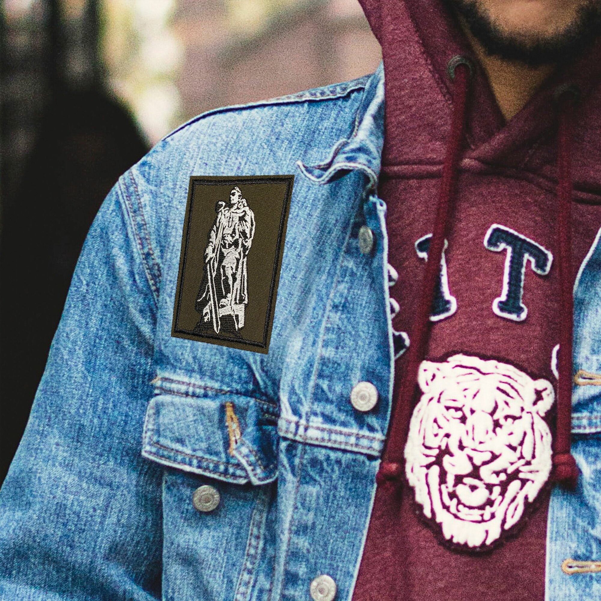 Нашивка, шеврон, патч (patch) на липучке Воин-освободитель, размер 10*8,6 см — фото 1