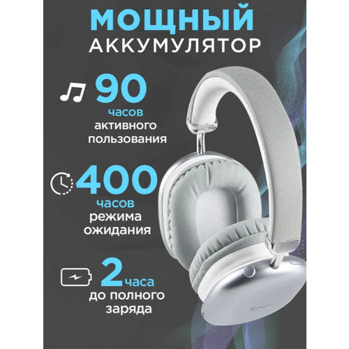 Наушники беспроводные hoco W35 MAX new silver 1200₽