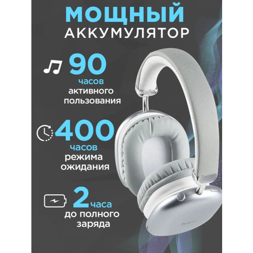 наушники hoco m106 silver 6931474789815 Наушники беспроводные hoco W35 MAX new, silver