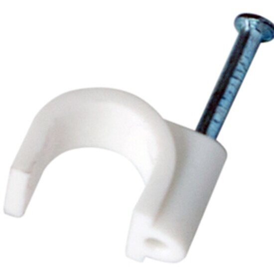 Крепеж кабеля круглый Rexant для кабеля до 9 мм белый (50 шт./упак.)