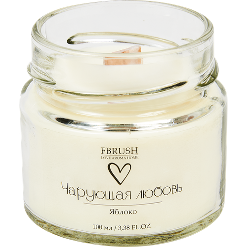 Свеча ароматизированная в стекле Чарующая любовь SLOVE100-6 белая 6 см 1242₽