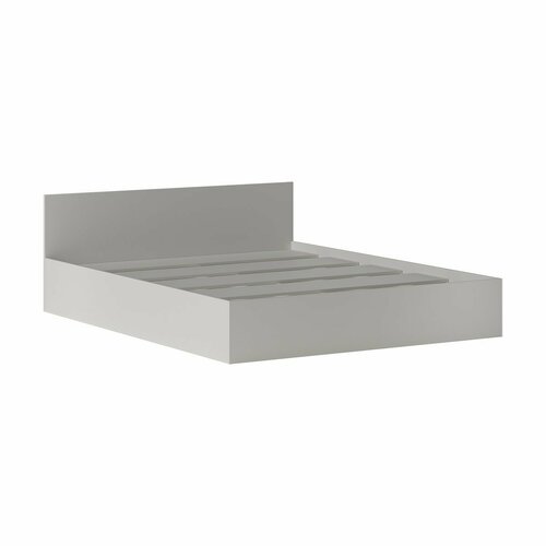 Кровать Охта Лайт 1620 м с основанием ЛДСП - Белый гладкий 7990₽