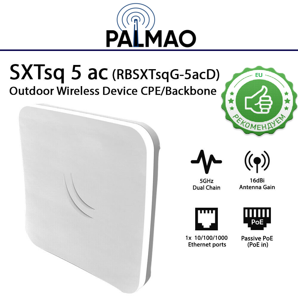 Wi-Fi точка доступа MikroTik SXTsq 5 ac, белый