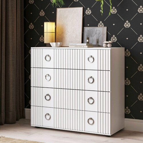 Комод для вещей белый, 70х38х80 см