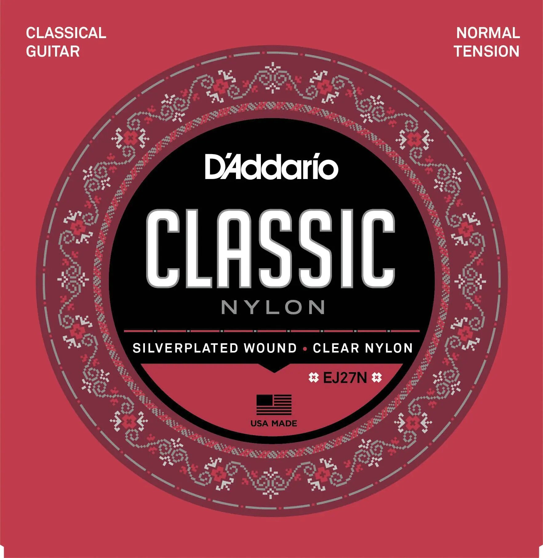 Струны для классической гитары D'Addario EJ27N 28-43