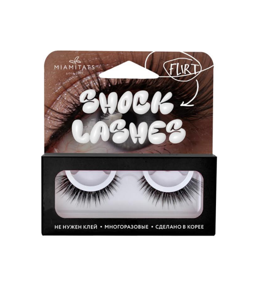 MIAMITATS Накладные ресницы многоразовые SHOCK LASHES FLIRT