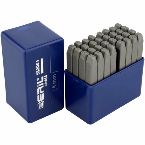 Набор клейм буквенных кириллица 4мм стальные BERIL 552004