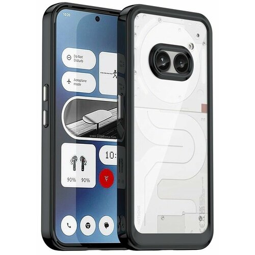 фото Чехол на nothing phone 2a plus пластиковый с силиконовой окантовкой черный new case