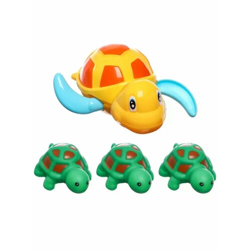 Заводная игрушка для ванны Черепашка с друзьями 4 шт Кр 759₽