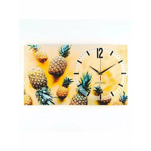 Часы-картина настенные серия Интерьер Ананасы 1003₽