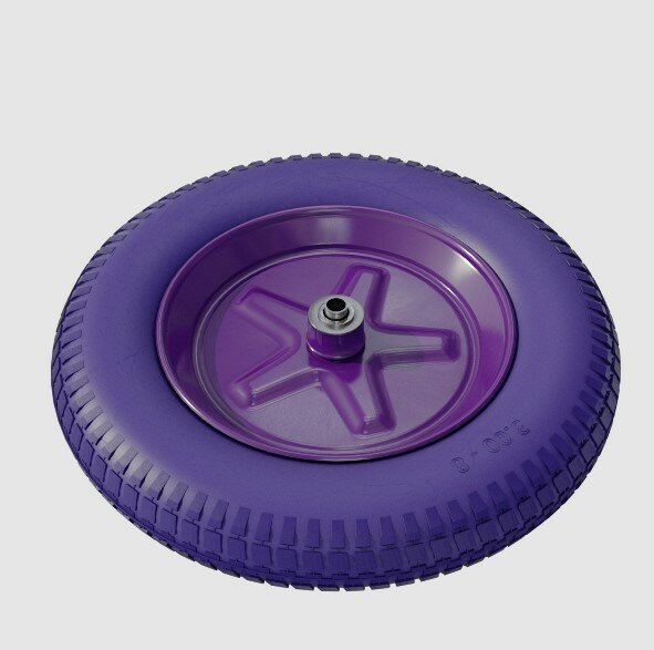 Колесо полиуретановое, 350 мм, посадочный диаметр 20 мм, VicArt