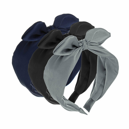 Всёгазин Ободок для волос 55см полиэстер пластик 3 цвета ВГ22-50 12 штук 3694₽