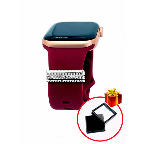 Украшения для Apple Watch / Шармы для смарт-часов / звезды, серебристый, 3 штуки