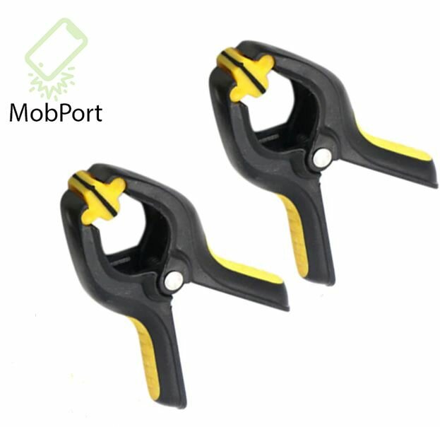 Зажим-прищепка, держатель 85x55mm для склеивания дисплеев, 2 шт.