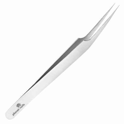 Пинцет для ресниц наклонный Пакистан Planet Nails арт18129 360₽