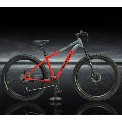Велосипед горный TIMETRY ORIGINAL TT300 29 колеса алюминиевая рама с внутренней проводкой тросиков черно-красный 22700₽