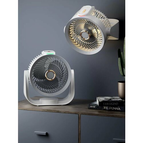 Мощный аккумуляторный настольный вентилятор с подсветкой 220000₽