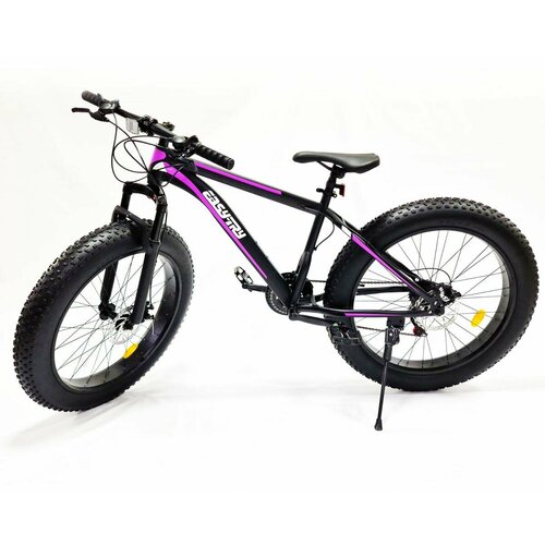Велосипед Fat Bike 26 21 скорость 2022-2023 Черно-Фиолетовый 2899900₽