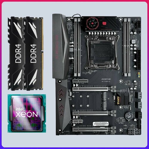 Комплект 2011-3 JGINYUE X99 TITANIUM D4 + E5-2640 v3 + DDR4 16Gb