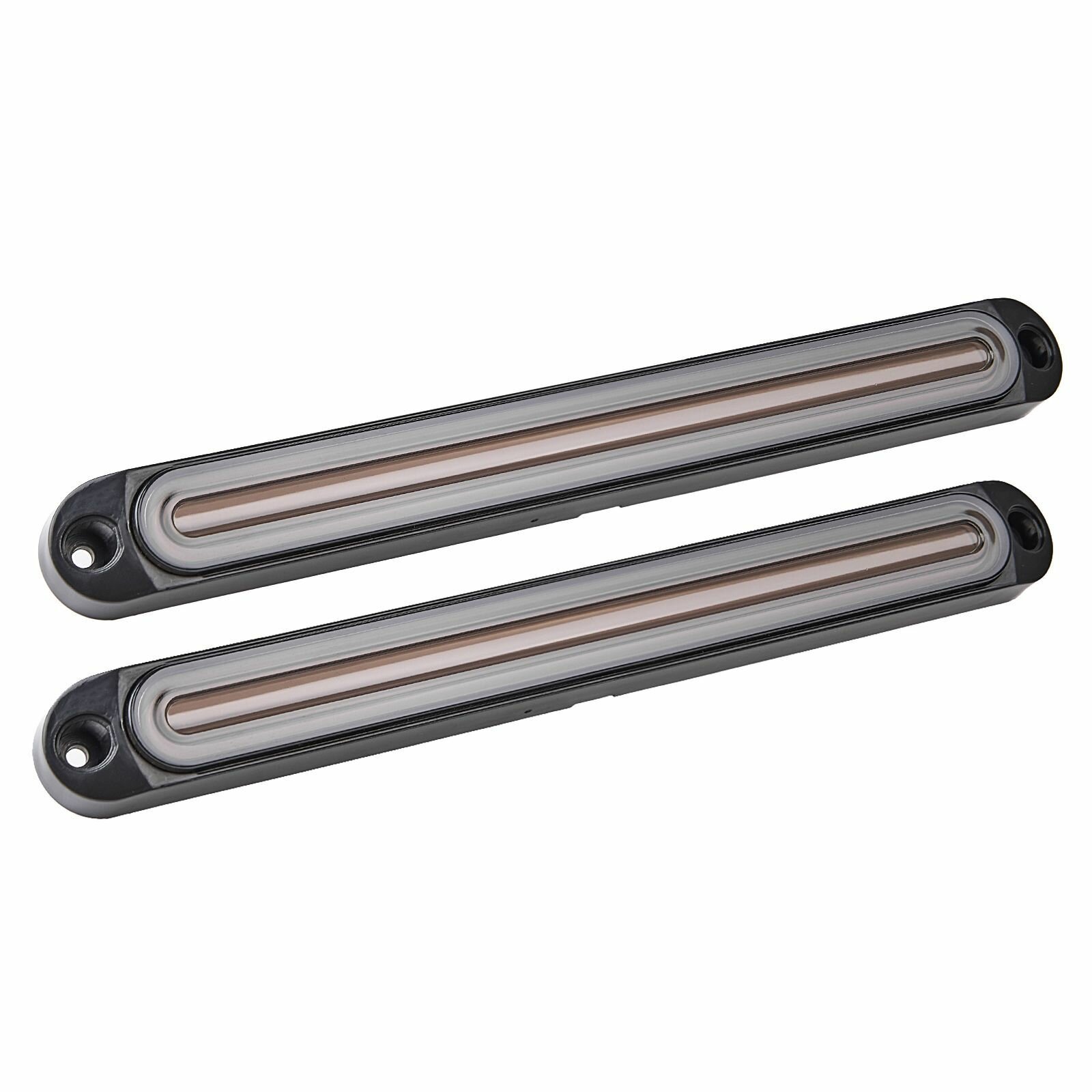 фото Задние фонарь LED поворотники 2-режима прозрачное стекло (30 диодов) 12V-24V комплект 2шт Желтый свет