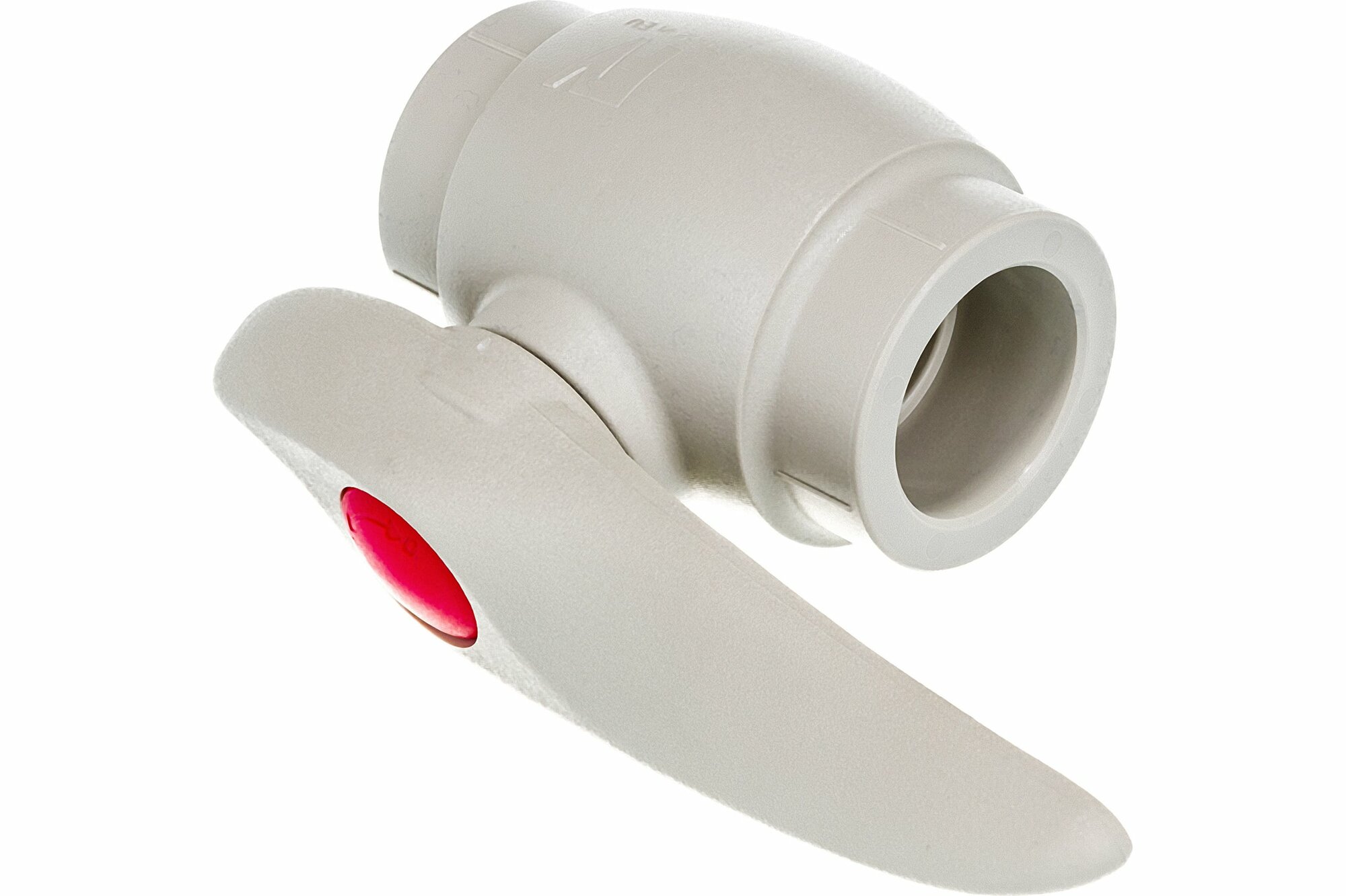 фото Кран шаровой полипропиленовый FV-PLAST (301032) 32 мм серый