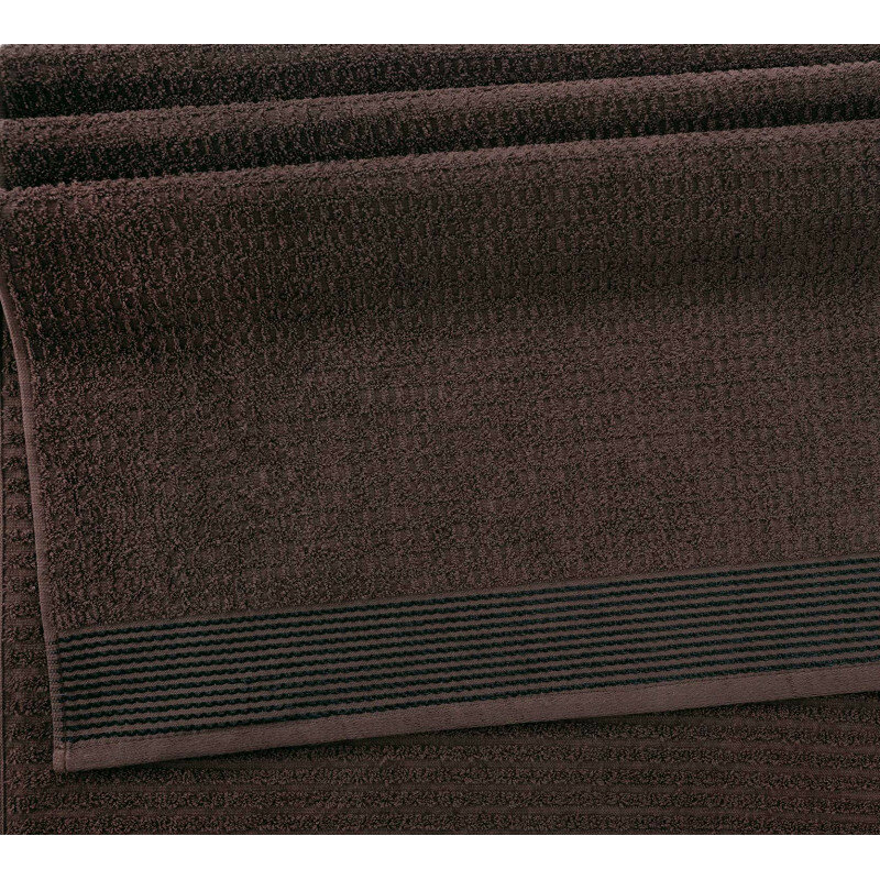 Полотенце 50х80 см махровое (Oqtosh Tekstil) Волна коричневый