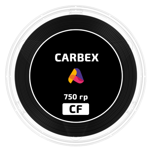 CARBEX CF ATECO инженерный пластик для 3d печати, 1.75 мм, черный, 750 гр.