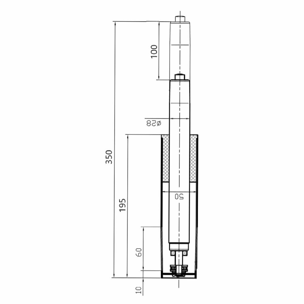 Фурнитура Для Мебели Газлифт для кресла 3 класса, подъёмный механизм, газпатрон для компьютерного, игрового и офисного кресла, 100 мм