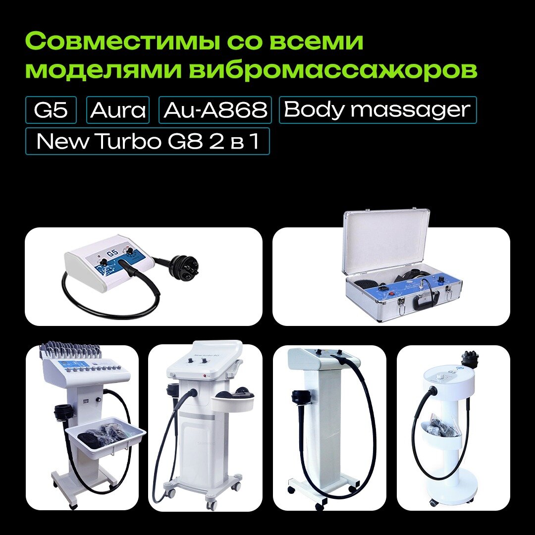 Насадка для вибромассажера G5 G8 с ребрами — фото 1