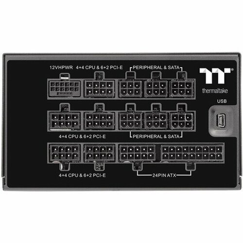 Блок питания Thermaltake Toughpower iRGB PLUS, 1250W, 80+ Titanium, ATX3.0 (PS-TPI-1250F3FDTE-1)