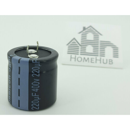 Электролитический конденсатор 220mf(мкф), 400V, 30x30, 105 градусов, Jamicon HS
