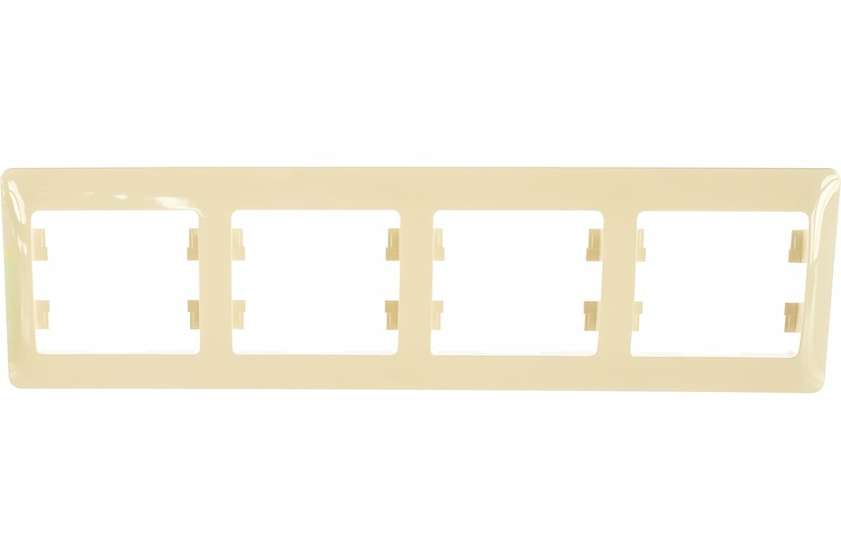 Systeme Electric ( Schneider Electric) Рамка 4-м GLOSSA горизонт. беж. SchE GSL000204