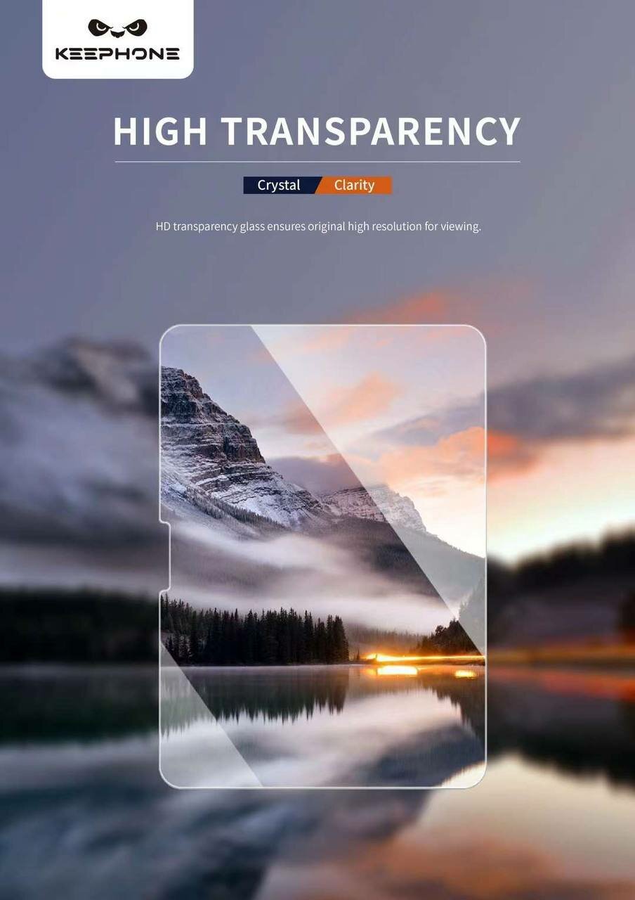 Защитное стекло Keephone OPTIC CLEAR, для iPad Pro 13, матовое, 2.5 D, бесцветное