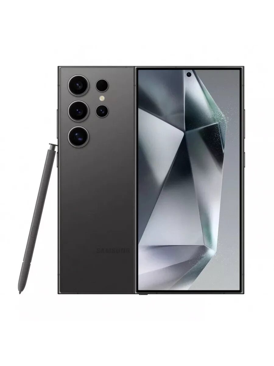 Смартфон Galaxy S24 Ultra, 12/256 GB, nano SIM + eSIM, Titanium Black — фото 1