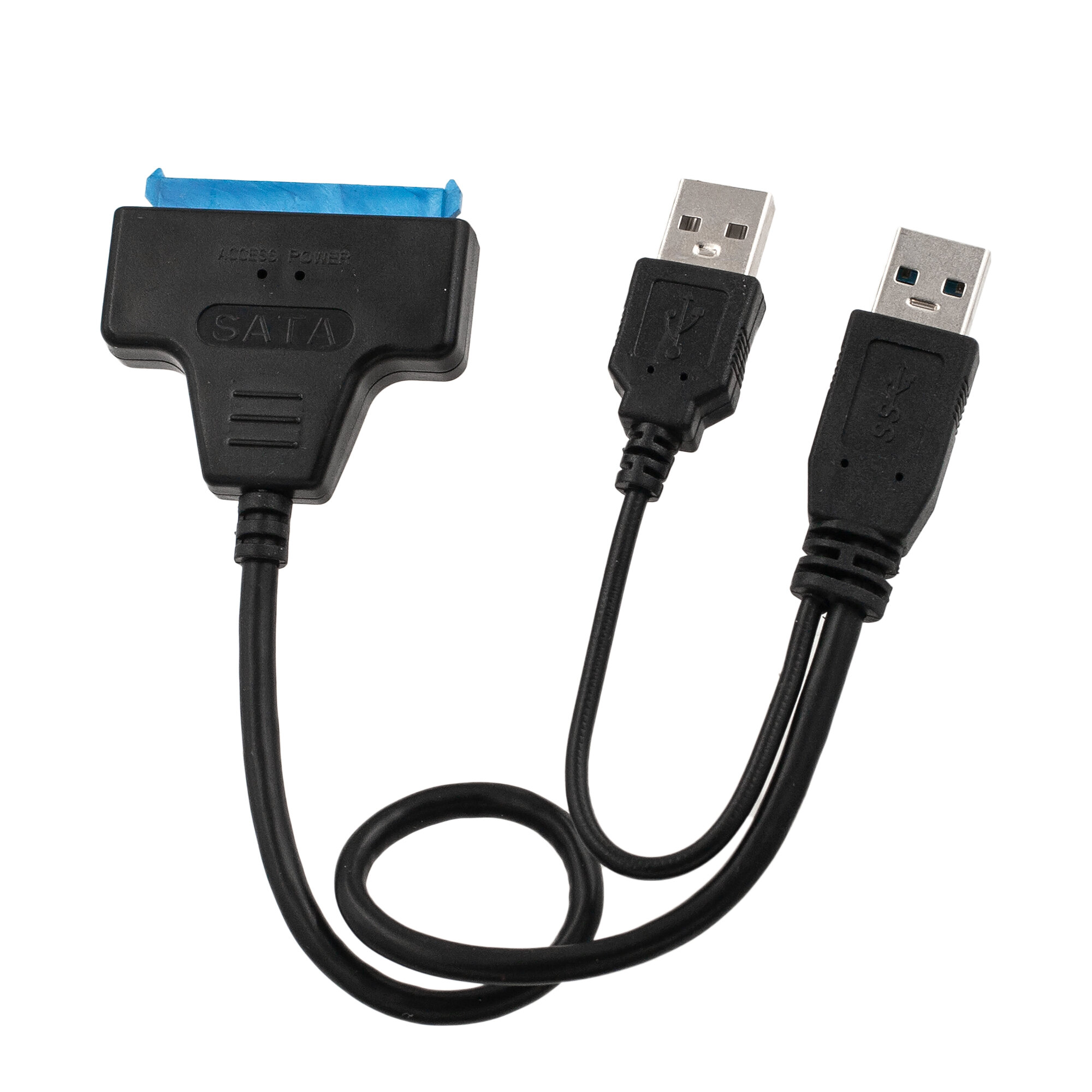Адаптер USB 3.0 переходник для внешнего жесткого диска SATA 7+15 pin для HDD/SSD