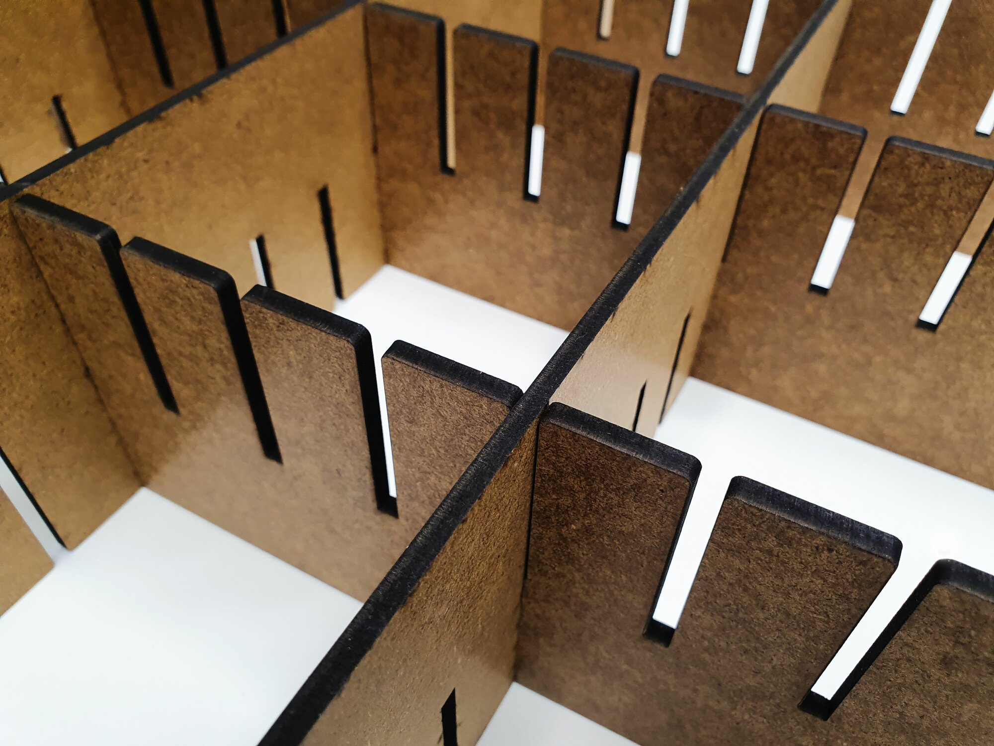 Разделитель перегородка для ящиков деревянная, коричневая, 6 шт — фото 1